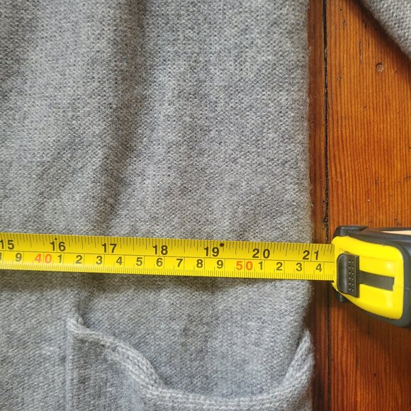Babaton Wool Cashmere Grey Open Cardi, Sz Medium - Picture 9 of 13